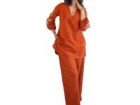 Suppar Sleave Women Solid Rayon Co-Ord Set | Kurti Style Top with Pant | Casual & Office Wear Two Piece Outfit