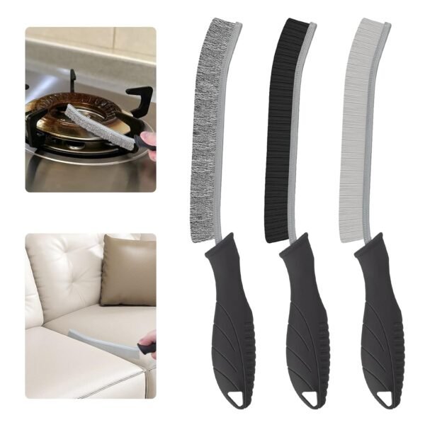 Sxhyf Cleaning Brush Set 3Pcs - Wire Brush, Crevice Cleaning Brush, Home Cleaning Supplies for Removal Dust, Remove Dirt and Rust, Multifunctional Gadgets for Kitchen, Bathroom, Vehicle, Grout