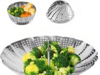 Syga Stainless Steel Steamer Basket, Silver