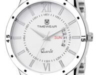 TIMEWEAR Analog Day Date Functioning Stainless Steel Chain Watch for Men