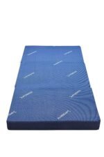 Tri-Fold 5 Inch Single Bed Size, 3 Fold Medium Firm Orthopedic Travelling Mattress - Blue (72X30X5, Single Size), Foam