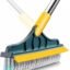 VYOOx Toilet Cleaning Brush with Wiper | 2-in-1 Bathroom Cleaning Brush | Long Handle Floor Scrub Brush for Tiles, Bathroom & Toilet Cleaning | Bathroom Cleaning Accessories