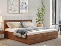 Wakefit Bed | King (78 X 72) Engineered Wood Bed with Storage, 1 Year Warranty | - Taurus - Columbian Walnut