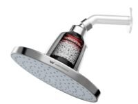 WaterScience CLEO Rain Shower Filter for Hard Water | Water Softener for Bathroom | 20.32 cm (8”) Chrome Shower Head without Shower Arm - CLEO SFR-923