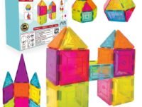 Wembley Magnetic Tiles for Kids Toys for 3 + Year Old Boy | Magnetic Blocks for Kids for 2-5 Years | STEM Learning Educational Magnet Building Blocks Brain for Kid - 10 Pcs