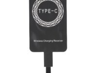 Wireless Charging Receiver for Type C Mobiles,Phones,Devices Qi Standard Wireless Patch Magic Tags for Type C Cellular Devices Lightweight Portable Durable & Compact Chip
