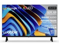 Wobble 127 cm (50 inches) QD Series 4K Ultra HD Smart QLED Google TV WB50GTAW9602QD (Black)