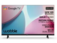 Wobble 127 cm (50 inches) UD Series 4K Ultra HD Smart LED Google TV WB50GTAW9602UDFL (Black)