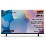 Wobble 139.7 cm (55 inches) UD Series 4K Ultra HD Smart LED Google TV WB55GTAW9602UDFL (Black)