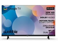 Wobble 139.7 cm (55 inches) UD Series 4K Ultra HD Smart LED Google TV WB55GTAW9602UDFL (Black)