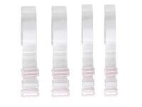 Women's Silicone Wired Tank Transparent Bra Invisible Straps X 4 Pairs