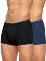 XYXX Men's Uno Micromodal Solid Antimicrobial Trunks | Underwear for Men (Pack of 2)