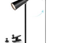 Xech Acrylonitrile Butadiene Styrene LED Table Lamp for Study with Multiple Attachments 5 in 1 Rechargeable Desk & Floor Lamp Adjustable Brightness USB-C Powerful Neodymium Magnets Magneto II XL Black