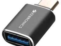 ZEBRONICS ATC1 USB Type A to Type C Converter, USB 3.0, High-Speed Data Transfer, Backward Compatibility, Plug and Play, for Laptops | Smartphones | Compatible Devices