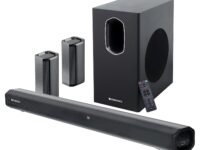 ZEBRONICS Juke BAR 7600 Soundbar, 300 Watts, 5.1 Surround, Dual Rear Satellites, Triple Driver Soundbar, 6.5"" Subwoofer, Bluetooth 5.0 | HDMI (ARC) | Optical | USB | AUX