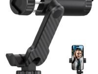 ZORBES® Mobile Phone Mount for Tripod Stand,Smartphone Mount Adapter for Tripod Stand Retractable Phone Holder 360° Rotates and 180° Tilts Angle Universal 1/4" Holder,Camera