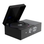 Zebronics 10W Portable Bluetooth v6.0 Speaker, Dual 5.2cm Drivers, 9hr Backup, Retro CD Design, 6 Ambient Sound Effects, TWS Support, Passive Radiator, Built-in Clock, Alarm & Call Function (Echospin)