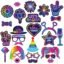 Zyozique 25 Pieces Neon Parties Photo Booth Props Neon Parties Favor Glows in The Dark Parties Decoration Fluorescent Parties Supplies for Parties Birthday Parti Wedding Christmas Partys