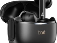 boAt Airdopes 219, 4Mics ENx Tech, 40 Hrs Battery, Best in Segment for Calling, Free Music Streaming,13mm Drivers, Bluetooth Earbuds, TWS Ear Buds Wireless Earphones with mic (Carbon Black)