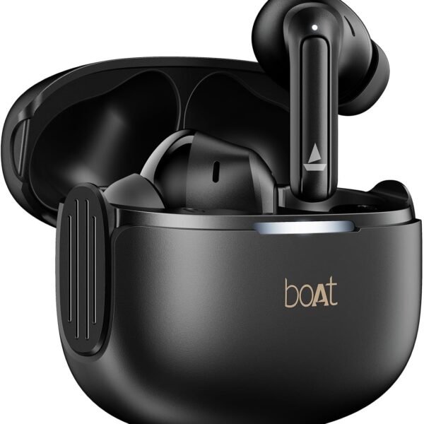 boAt Airdopes 219, 4Mics ENx Tech, 40 Hrs Battery, Best in Segment for Calling, Free Music Streaming,13mm Drivers, Bluetooth Earbuds, TWS Ear Buds Wireless Earphones with mic (Carbon Black)