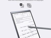 iFLYTEK AINOTE Air 2 Bundle with Black Folio Case, 8.2-inch AI Paper Tablet Writing Tablet, Digital Notebook with Pen, Voice-to-Text Transcription, Multi-Languages Chatgpt Support