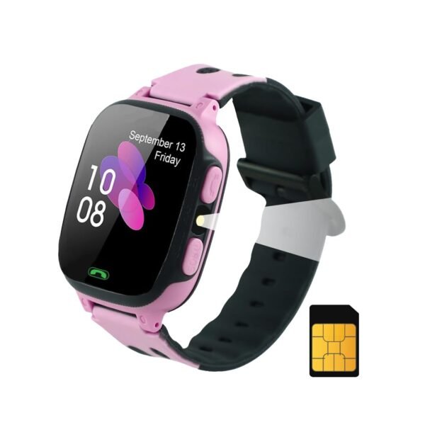 sekyo S2 Pro Kids Smartwatch for Boys & Girls, Calling Smart Watch for Kids with Location Tracker, Camera, SOS & Safe Zone Alert, Remote Monitoring, Family Chat, App Control, 4G/5G Sim Support -Pink