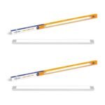 wipro Garnet 10W LED Linear Cabinet Light | 2Ft | Warmwhite (2700K) | Bright & Slim Aluminium base Tubelight | 17mm Width, 8mm Height | Under Cabinet Light for Wardrobe,Kitchen Shelf | Pack of 2