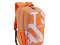 American Tourister Sest 3.0 Style 01 | 29.5L Backpack | School Bag | 3 Compartments | School Backpack for Girls and Boys | Spacious Interiors | Orange | 1 Yr Global Warranty
