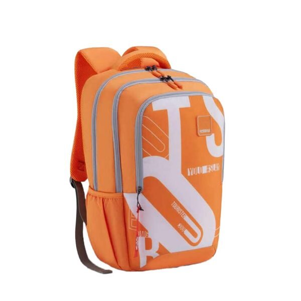 American Tourister Sest 3.0 Style 01 | 29.5L Backpack | School Bag | 3 Compartments | School Backpack for Girls and Boys | Spacious Interiors | Orange | 1 Yr Global Warranty