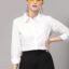 Style Quotient Women Solid Polycotton Regular Formal Shirt
