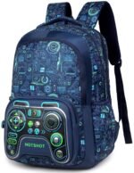 HOT SHOT BAG GAMER_1446|3D EMBOSSED DESGIN|SCHOOL BAG|TUTUION|KIDS & CHILDRENS BACKPACK|WATER RESISTANT|18 INCH|FOR BOYS & GIRLS|32 LITERS BACKPACK