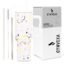CYNVEXA Tumbler with lid and Straw 1200ML Cup Stainless Steel Vacuum Insulated Tumbler for Water, Iced Tea or Coffee 1.2L Office Gym Travelling (Smileys COCOUNUT Cloud)