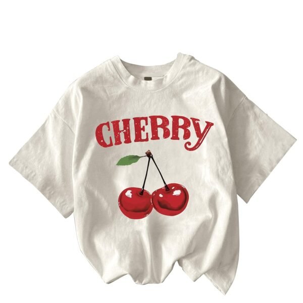 Jawdrobe Cotton Blend Oversized Fit Half Sleeve Printed Round Neck T-Shirt for Women