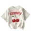 Jawdrobe Cotton Blend Oversized Fit Half Sleeve Printed Round Neck T-Shirt for Women