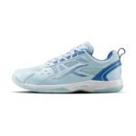 Hundred Raze Badminton Shoes (Non Marking) | Also Perfect for Squash, Table Tennis, & Indoor Sports | Lightweight & Durable | X-Cushion, Active Grip Sole (Lt Blue/Blue ; 1 UK)