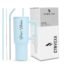 CYNVEXA Personalized with Your Name, Tumbler with lid and Straw 1200ML Cup Stainless Steel Vacuum Insulated Tumbler for Water, Iced Tea or Coffee 1.2L Office Gym Travelling (Sky Blue)