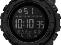 Shocknshop Digital Sports Stylish Multifunctional Electronic LED Black Dial Wrist Watch for Men Boys -WCH78