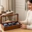 Royal Craft Expertise Mens watch box, Watch display case, Indian Rosewood watch box organizer for men, Velvet lining glass lid, Solid Gift for Him, Made for Special Occasions