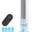 HIFRESH 107CM Tower Fan for Room w/Cooling Function, Bladeless Tower Fans for Home, Remote & Touch, 4 Modes & 3 Speeds, 26Ft Air Throw, 12H Timer, 4 Ice Packs, Auto Rotation, Low Power Consumption