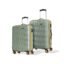 Aristocrat Comet 8 Wheel Set of 2 (Small+Medium) Hard Case Trolley Bag | Combination Lock | Tough and Durable Polycarbonate Luggage | 3 Year International Warranty | Suitcase for Travel | Green