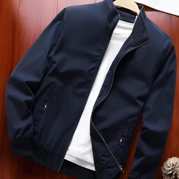 TAGAS Men's Regular Jacket Fit For Casual Wear || Low-Cut Standing Collar || Full Sleeve | Latest Stylish Jacket For Men ||Regular Fit Zip-Up Casual jacket|| bomber jacket for men(MJ-9015)
