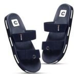 DOCTOR HEALTH SUPER SOFT Men’s Double Strap Casual Slides | Lightweight Cushioned EVA Slippers | Anti-Slip Comfortable Open Toe Sandals for Indoor Outdoor Everyday Wear
