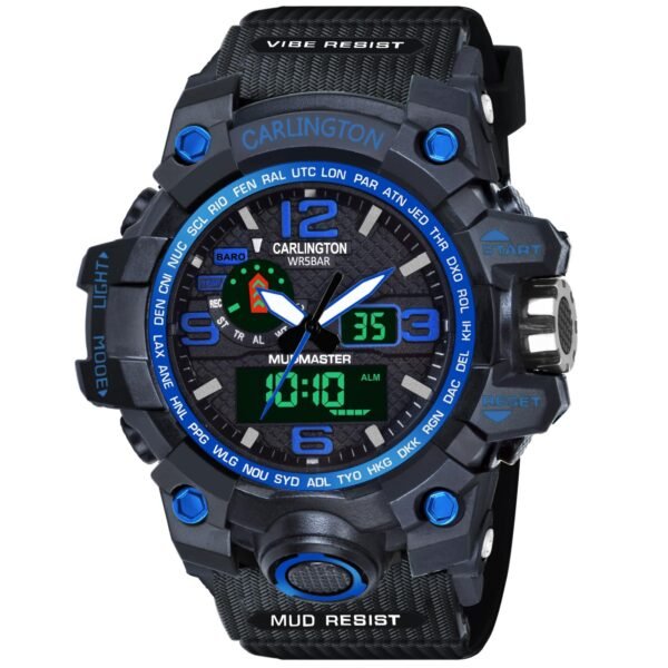 Carlington Resin Endurance Analog-Digital Sports Watch for Men and Boys-Ct 3344