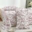 Story@Home 190 TC Cotton Double Bedsheet Set with 2 Pillow Covers | Soft Breathable Fabric | 250 x 225 cm Double Bed Sheet | Light Pink & Brown Floral Printed Bedding for Bedroom