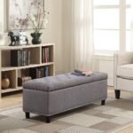 Urban Design Organizer Stool Chest Storage Box with Lid/Multi-Functional Collapsible Ottoman Footrest Seat Footstool