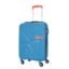 American Tourister Upland Sport 55 CM Small Carry-On Polypropylene (PP) Hard 4 Wheels Spinner Luggage/Suitcase/Trolley Bag for Travel (Mediterranian Blue)