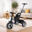 Amazon Brand - Jam & Honey Tricycle for Kids | Seatblet, Parental Handle, & Storage Basket | ISI & BIS-Compliant | for Boys and Girls 2 to 4 Years | 73 x 46 x 90 cm | Black