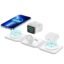 3 in 1 MagSafe compatible Magnetic Foldable Wireless Charger for iPhone 17 to 12 Series | Compatible with AirPods 2/3, Pro2, Pro3 | Compatible with only Apple Watch Series | 23W Charging - Pearl White