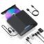 7 in 1 USB 3.0 External CD/DVD Drive for Laptop - Portable Burner and Player Compatible with Desktop PC Windows 11/10/8/7 Linux Mac OS (Jet Black)