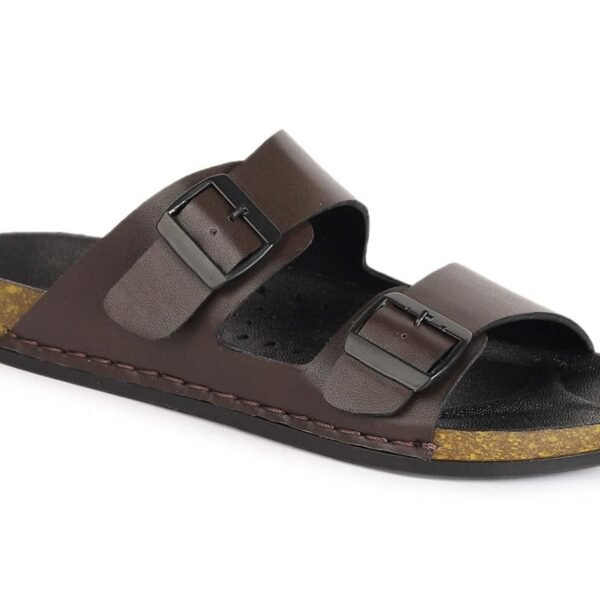 AADI Men's Synthetic Leather Lightweight Comfortable Indoor Outdoor Daily Use Casual Slides/Slippers/Sandals/Floaters